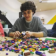 We can also build with Lego bricks